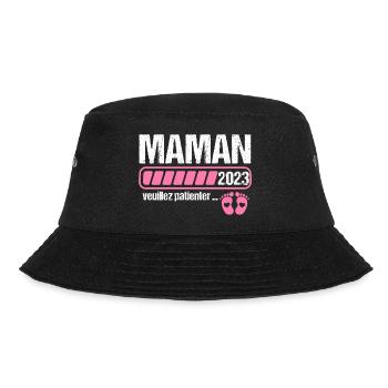 Maman en 2023 annonce naissance cadeau femme - Bob - noir - Devant - Lela (165cm)