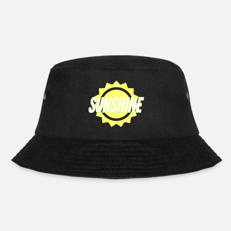 Sonnenschein - Bucket Hat - Schwarz