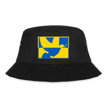 Ukrainian flag Dove of Peace - Bucket Hat - black - Front - Lela (165cm)