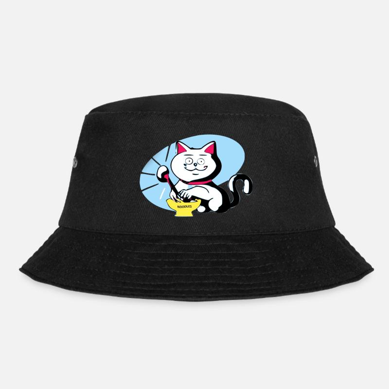 Chat et ramen - Bob - noir