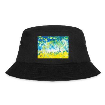 Summerdream - Art by Agatha - Bucket Hat - Schwarz - Vorne - Lela (165cm)