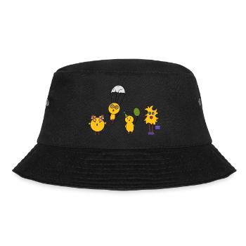 Easter chicks - Bucket Hat - black - Front - Lela (165cm)