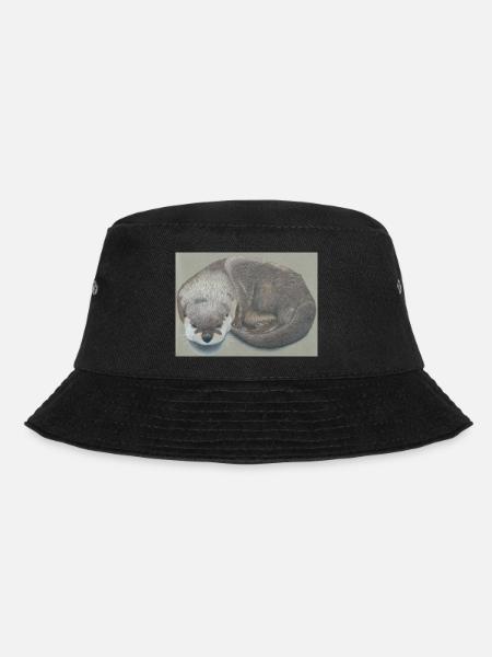 otter 12 03 2023 - Bucket Hat - Schwarz