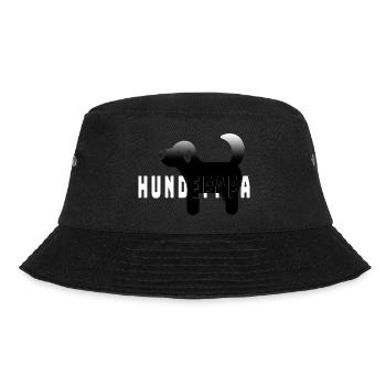 Hundepapa - Bucket Hat - Schwarz - Vorne - Lela (165cm)