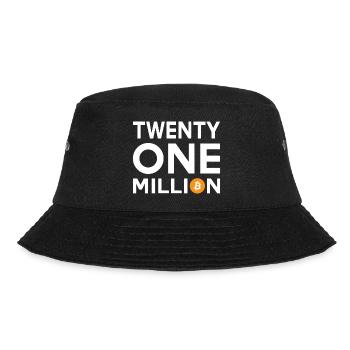 Bitcoin Twenty One Million - Bucket Hat - black - Front - Lela (165cm)