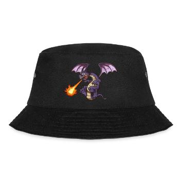 Wütender Drache - Bucket Hat - Schwarz - Vorne - Lela (165cm)
