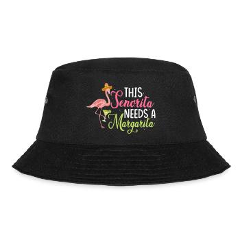 This Senorita Needs A Margarita Party Cinco De May - Bucket Hat - Schwarz - Vorne - Lela (165cm)