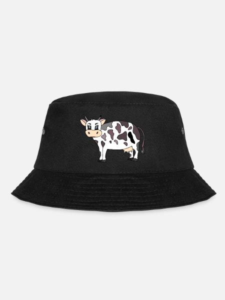 Kuh - Bucket Hat - Schwarz