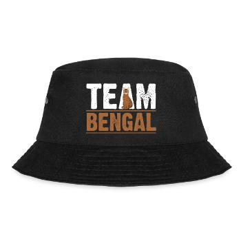 Katze Bengalkatze - Bucket Hat - Schwarz - Vorne - Lela (165cm)