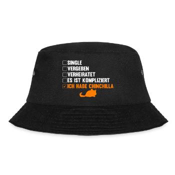 Es ist kompliziert ich habe Chinchilla - Bucket Hat - Schwarz - Vorne - Lela (165cm)
