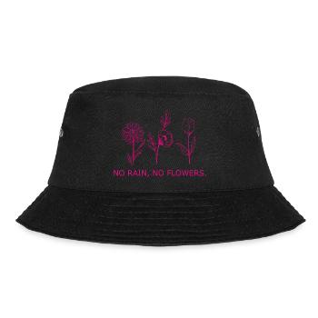 Flower Blume Pflanze - Bucket Hat - Schwarz - Vorne - Lela (165cm)