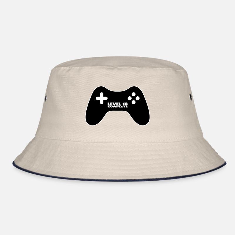 Level 18 Complete - Gamepad - Player Bucket Hat