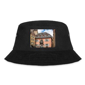St. Martin Kirche, Cochem Rhein - Bucket Hat - Schwarz - Vorne - Lela (165cm)
