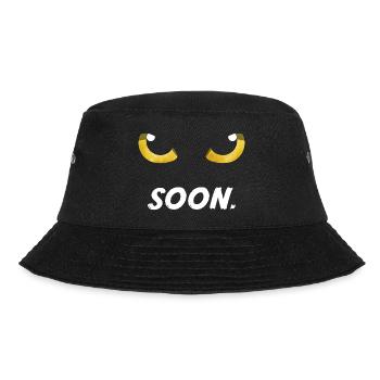 Cat Eyes Yellow Soon - Bucket Hat - black - Front - Lela (165cm)