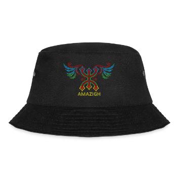 AMAZIGH SYMBOLE BERBERE Z IMAZIGHEN DRABEAU - Bob - noir - Devant - Lela (165cm)