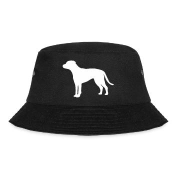 American Staffordshire Terrier Silhouette - Bucket Hat - Schwarz - Vorne - Lela (165cm)