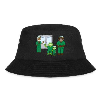 OP-Team aus "Kojo in der Handchirurgie" - Bucket Hat - Schwarz - Vorne - Lela (165cm)