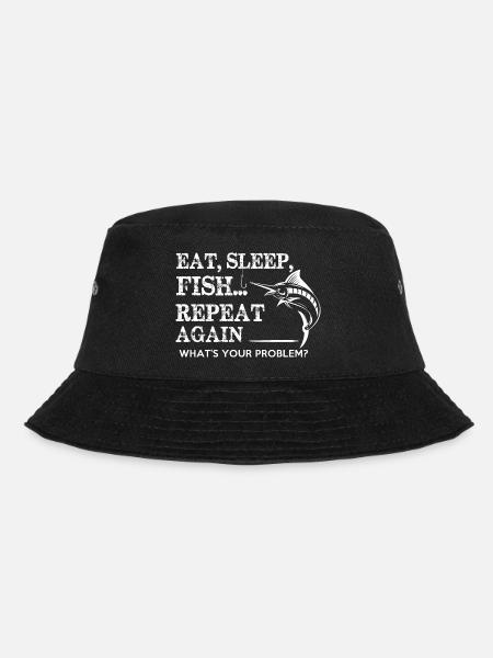FISHING - Bucket Hat - Schwarz