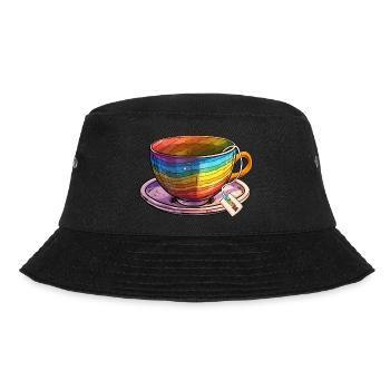 LGBTQIA+ LGBTQ LGBT Gay Pride LGBTea - Bucket Hat - Schwarz - Vorne - Lela (165cm)