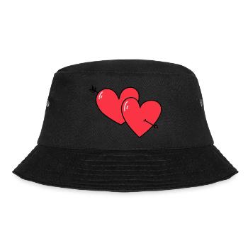 HERZEN - Bucket Hat - Schwarz - Vorne - Lela (165cm)