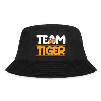 Tiger Motiv - Bucket Hat - Schwarz - Vorne - Lela (165cm)