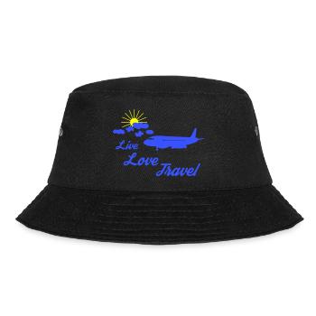 live love travel - Bucket Hat - Schwarz - Vorne - Lela (165cm)