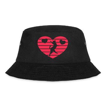 Love Cat Heart Cats Love Heart - Bucket Hat - black - Front - Lela (165cm)