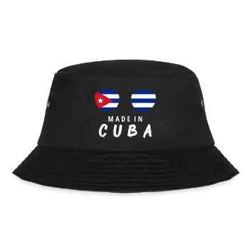 Kuba Flagge Karibik Urlaub Cuba Reise Havanna - Bucket Hat - Schwarz - Vorne - Lela (165cm)