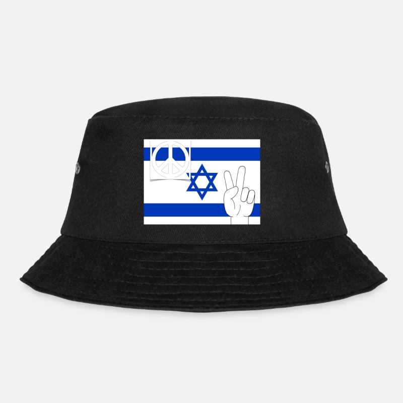 Israel Peace - Bucket Hat - black