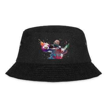 Wasserballsport #sport #waterpolo - Bucket Hat - Schwarz - Vorne - Lela (165cm)