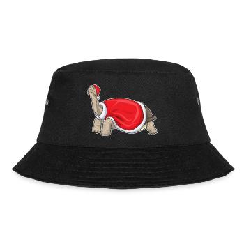 Tortue Noël père Noël chapeau - Bob - noir - Devant - Lela (165cm)