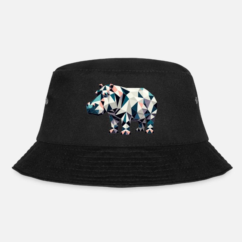 hippo // hippo - Bucket Hat - black