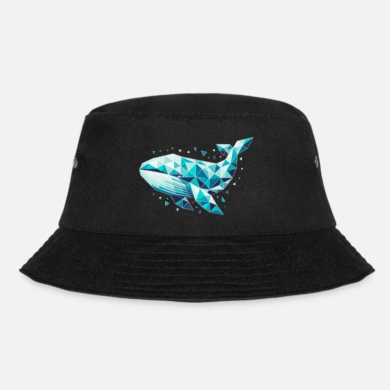 Whale // whale - Bucket Hat - black
