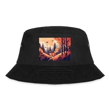 Climbing the Hill (Fall Collection #11) - Bucket Hat - black - Front - Lela (165cm)