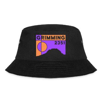 Hoher Grimming Finisher Höhe Wanderung Dachstein - Bucket Hat - Schwarz - Vorne - Lela (165cm)