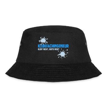 Klebefachingenieur - Prozessingenieur - Kleber - Bucket Hat - Schwarz - Vorne - Lela (165cm)