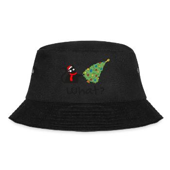 Drôle de chat noir poussant l’arbre de Noël sur le chat - Bob - noir - Devant - Lela (165cm)