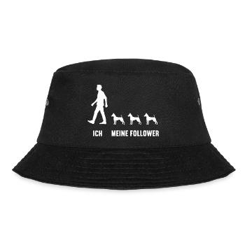Ich Meine Follower Zwergpinscher Pinscherfan Hund - Bucket Hat - Schwarz - Vorne - Lela (165cm)