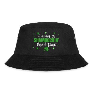 Having A Shamrockin' Good Time - Bucket Hat - Schwarz - Vorne - Lela (165cm)
