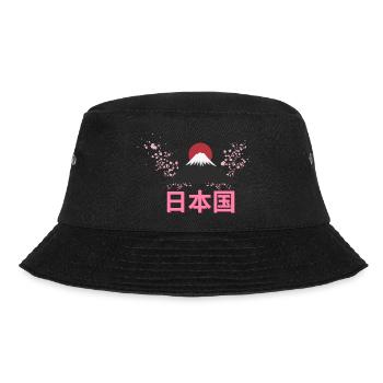 日本国 japan - Bucket Hat - Schwarz - Vorne - Lela (165cm)