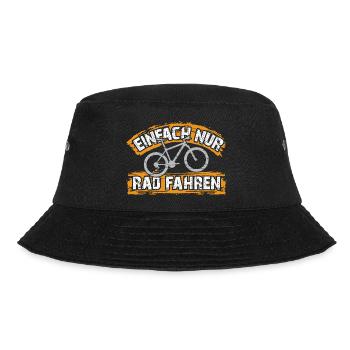 Ich will einfach nur Rad fahren auf meinem Bike - Bucket Hat - Schwarz - Vorne - Lela (165cm)