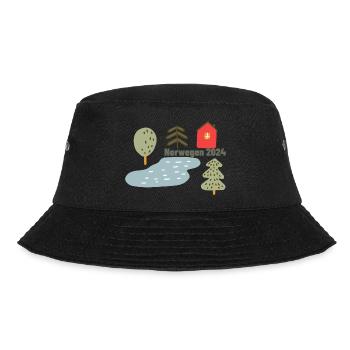 Norwegen 2024 - Bucket Hat - Schwarz - Vorne - Lela (165cm)