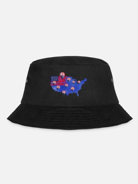 Drapeau de montgolfière de l’Amérique - Bob - noir