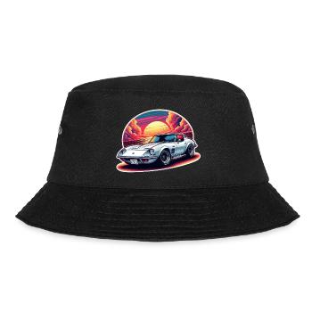 voiture vintage couché de soleil - Bob - noir - Devant - Lela (165cm)