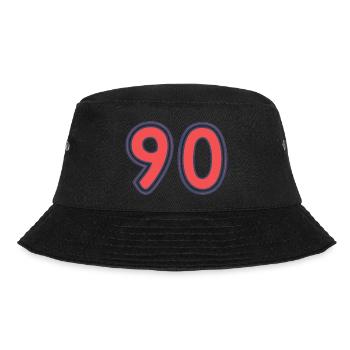 90. 90 YEARS. 90TH ANNIVERSARY. 90TH ANNIVERSARY. - Bucket Hat - black - Front - Lela (165cm)