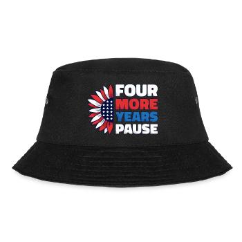 Vier weitere Jahre, Pause - Lustiges Biden-Zitat - Bucket Hat - Schwarz - Vorne - Lela (165cm)