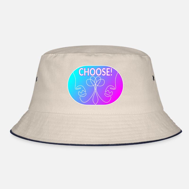 Strichzeichnung - Wählen Sie Bucket Hat