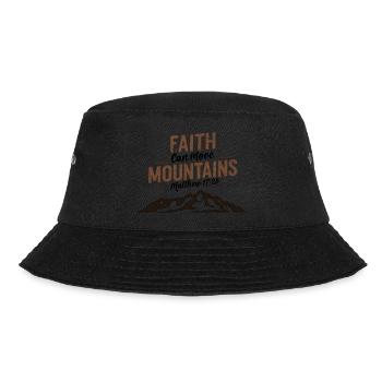 Faith Can Move Mountains Matthew 17:20 - Bucket Hat - black - Front - Lela (165cm)