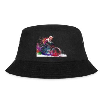 BMX Fahrer #sport #bike - Bucket Hat - Schwarz - Vorne - Lela (165cm)
