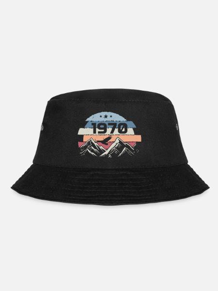 Original 1970 Jahrgang 1970 Geburtstag 1970 - Bucket Hat - Schwarz